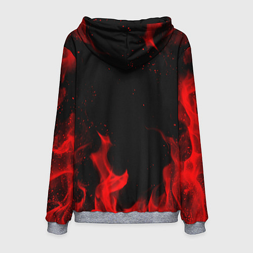 Мужская толстовка Огненная БМВ перформанс / 3D-Меланж – фото 2