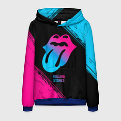 Мужская толстовка Rolling Stones - neon gradient