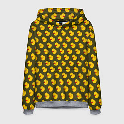 Толстовка-худи мужская Ути Коричнево-зелёный, цвет: 3D-меланж