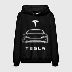 Мужская толстовка Tesla white light