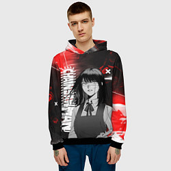 Толстовка-худи мужская Аса Митака - Человек-бензопила, цвет: 3D-черный — фото 2
