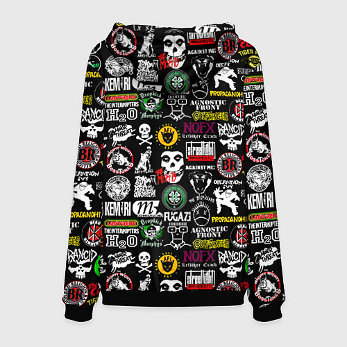 Мужская толстовка Inscriptions in English quotes / 3D-Черный – фото 2