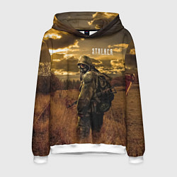 Толстовка-худи мужская STALKER В Поле, цвет: 3D-белый