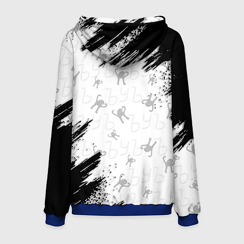 Мужская толстовка Кот ъуъ Миша / 3D-Синий – фото 2