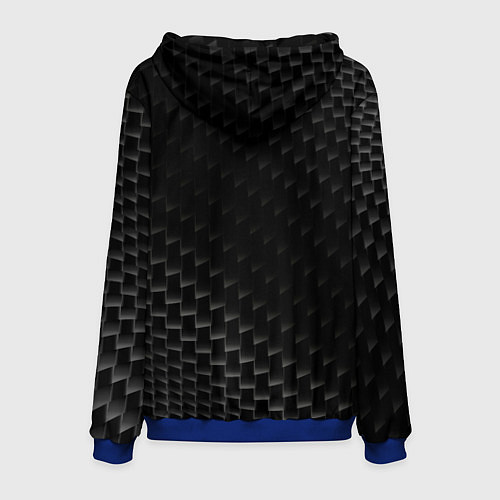 Мужская толстовка Genesis карбоновый фон / 3D-Синий – фото 2