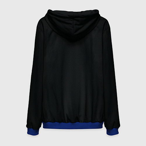 Мужская толстовка Лиса рыжулька / 3D-Синий – фото 2