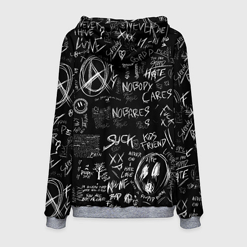 Мужская толстовка Безумный азарт Юмеко Джабами / 3D-Меланж – фото 2