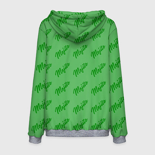 Мужская толстовка Мохито - коктейль / 3D-Меланж – фото 2