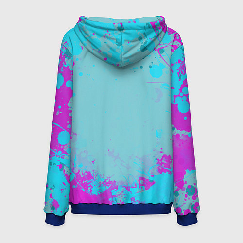 Мужская толстовка Овечка арт - Cult of the lamb / 3D-Синий – фото 2