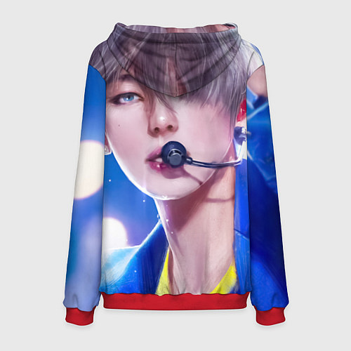Мужская толстовка BTS Ким Тэ Хён / 3D-Красный – фото 2