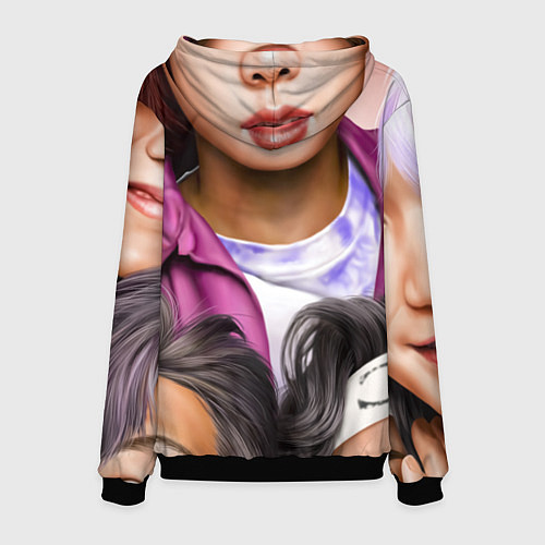 Мужская толстовка BTS Team Photo / 3D-Черный – фото 2