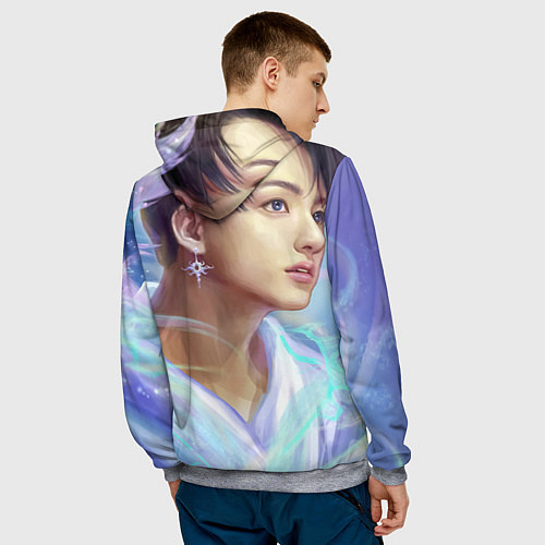 Мужская толстовка BTS JK / 3D-Меланж – фото 4