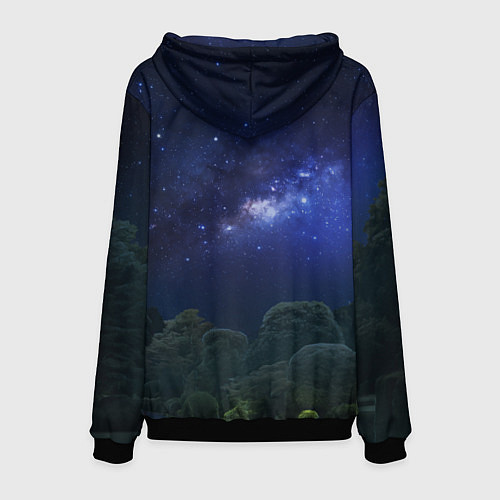 Мужская толстовка История любви Влад / 3D-Черный – фото 2