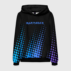 Толстовка-худи мужская Iron Maiden - neon, цвет: 3D-черный
