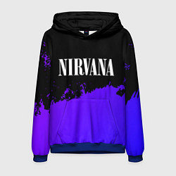 Мужская толстовка Nirvana purple grunge