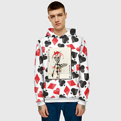 Толстовка-худи мужская Масть Joker, цвет: 3D-белый — фото 2