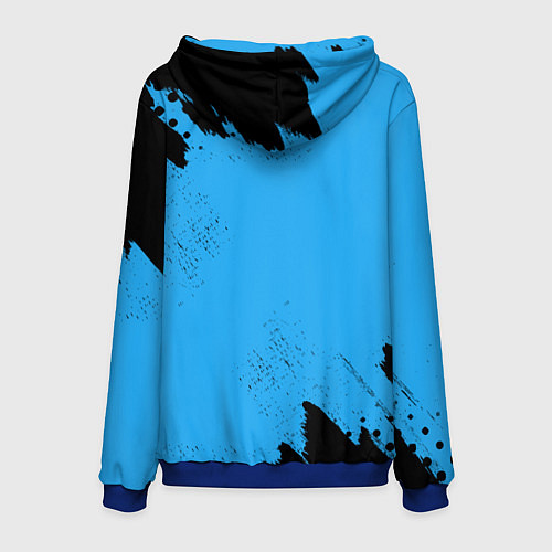 Мужская толстовка Костя космонавт футболист / 3D-Синий – фото 2