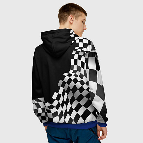 Мужская толстовка FAW racing flag / 3D-Синий – фото 4