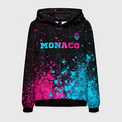 Мужская толстовка Monaco - neon gradient: символ сверху