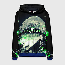 Толстовка-худи мужская CS GO green, цвет: 3D-синий
