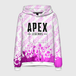 Толстовка-худи мужская Apex Legends pro gaming: символ сверху, цвет: 3D-белый