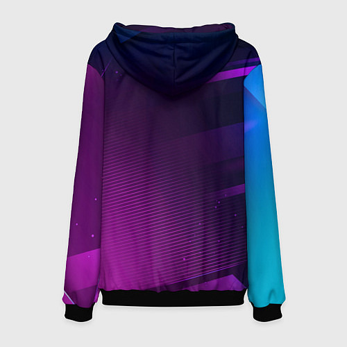 Мужская толстовка Friday Night Funkin gaming champion: рамка с лого / 3D-Черный – фото 2