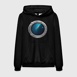 Толстовка-худи мужская Глубокий космический внутренний мир, цвет: 3D-черный