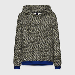 Толстовка-худи мужская Русская кольчуга, цвет: 3D-синий