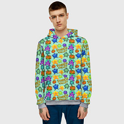 Толстовка-худи мужская Stardew Valley pattern, цвет: 3D-меланж — фото 2