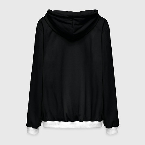 Мужская толстовка Pyrokinesis - Black Roze x Red Roze / 3D-Белый – фото 2