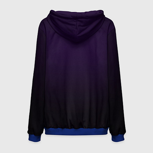 Мужская толстовка Undertale heart neon / 3D-Синий – фото 2