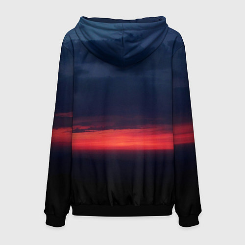 Мужская толстовка Кавказская заря / 3D-Черный – фото 2