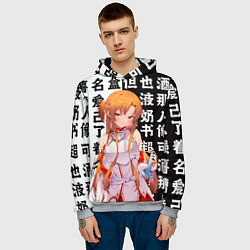 Толстовка-худи мужская Асуна - Sword art online, цвет: 3D-меланж — фото 2