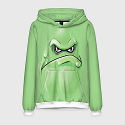 Толстовка-худи мужская Plants vs Zombies Кабачок, цвет: 3D-белый