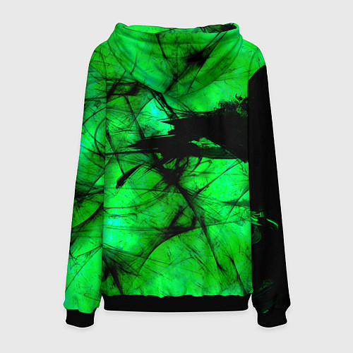 Мужская толстовка Зеленый фантом / 3D-Черный – фото 2