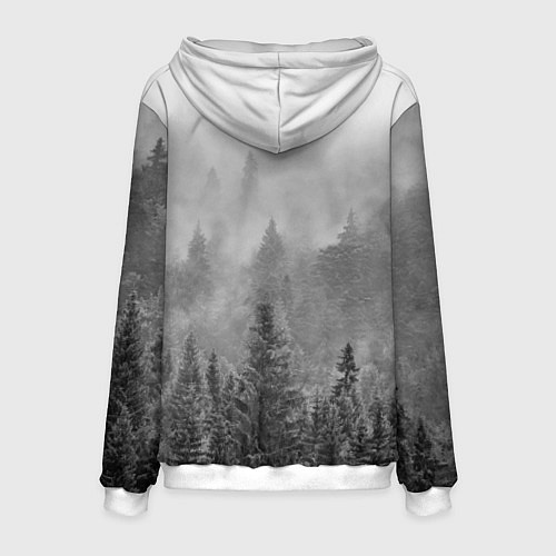 Мужская толстовка Gray Forest / 3D-Белый – фото 2