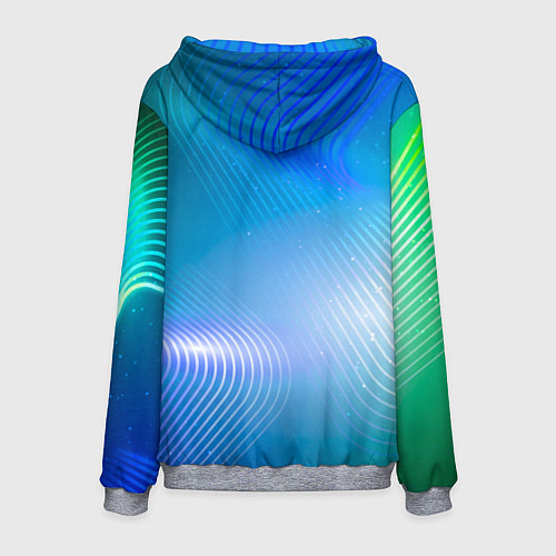 Мужская толстовка Соник серебряный / 3D-Меланж – фото 2