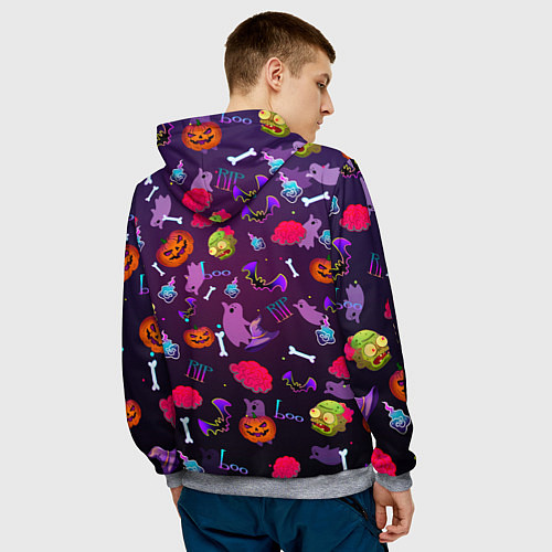 Мужская толстовка Это Хэллоуин / 3D-Меланж – фото 4