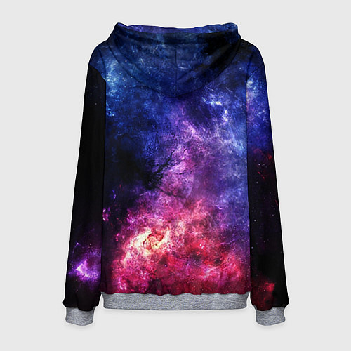 Мужская толстовка Космическая туманность Млечного пути / 3D-Меланж – фото 2