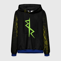 Толстовка-худи мужская Киберпанк - Команда Дэвида, цвет: 3D-синий