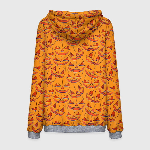 Мужская толстовка Halloween Pumpkin Pattern / 3D-Меланж – фото 2