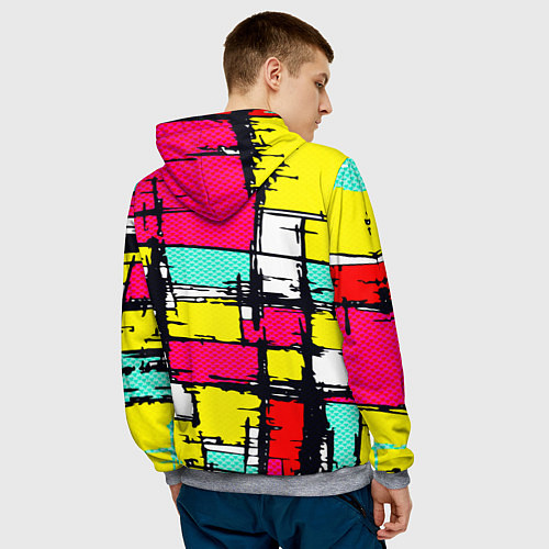 Мужская толстовка Простое граффити / 3D-Меланж – фото 4