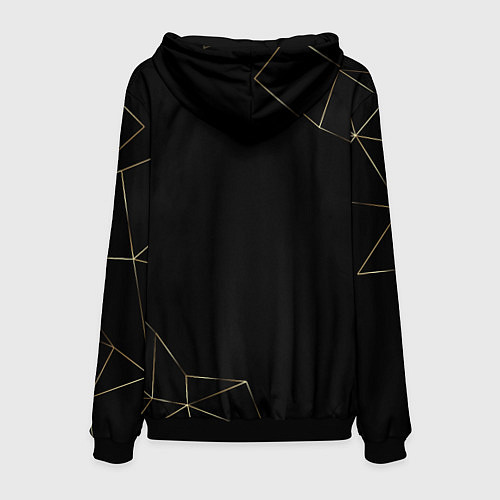 Мужская толстовка Лого Roma и надпись legendary football club на тем / 3D-Черный – фото 2