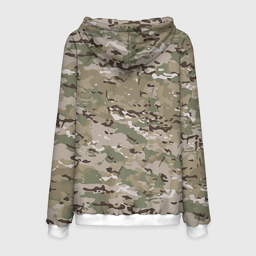 Мужская толстовка Мультикам камуфляж / 3D-Белый – фото 2