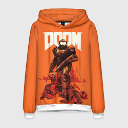 Толстовка-худи мужская DOOM - Doomguy, цвет: 3D-белый