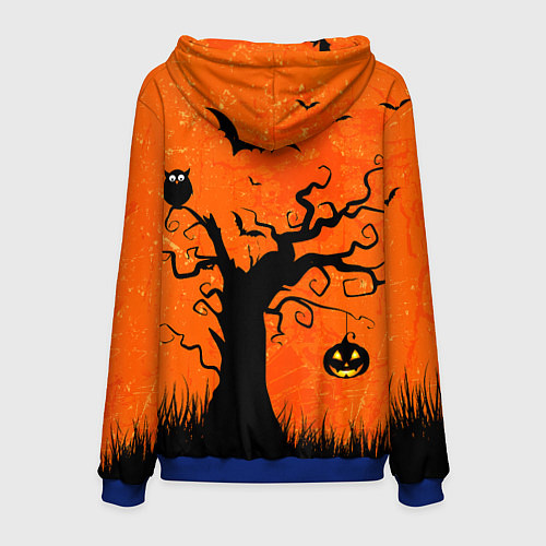 Мужская толстовка Мрачное дерево / 3D-Синий – фото 2