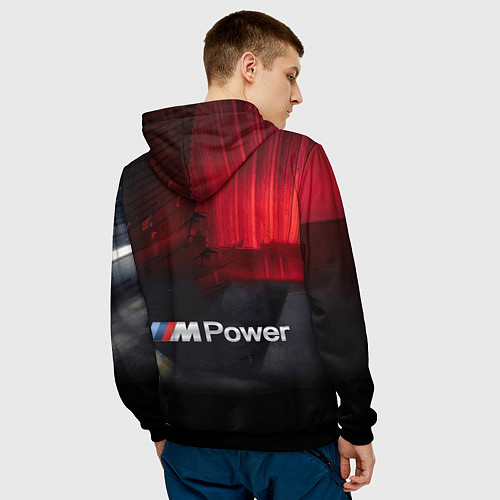 Мужская толстовка BMW M4 GT4 - Motorsport / 3D-Черный – фото 4