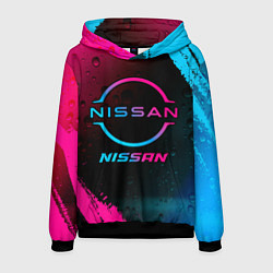 Мужская толстовка Nissan - neon gradient