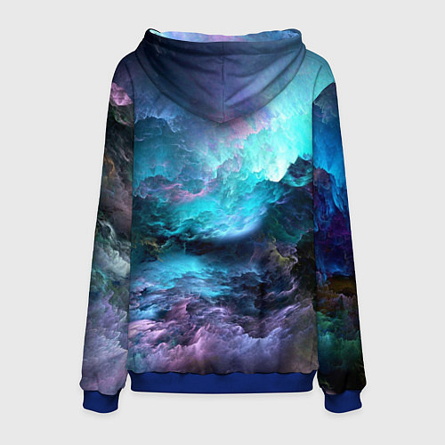 Мужская толстовка Спящий космос / 3D-Синий – фото 2