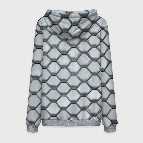 Мужская толстовка Бетонная черепица - текстура / 3D-Меланж – фото 2